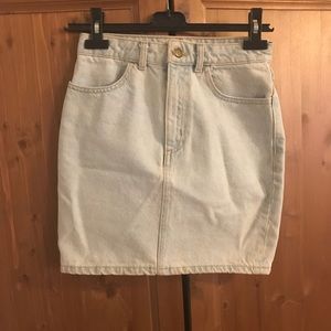 High Waist Denim Skirt